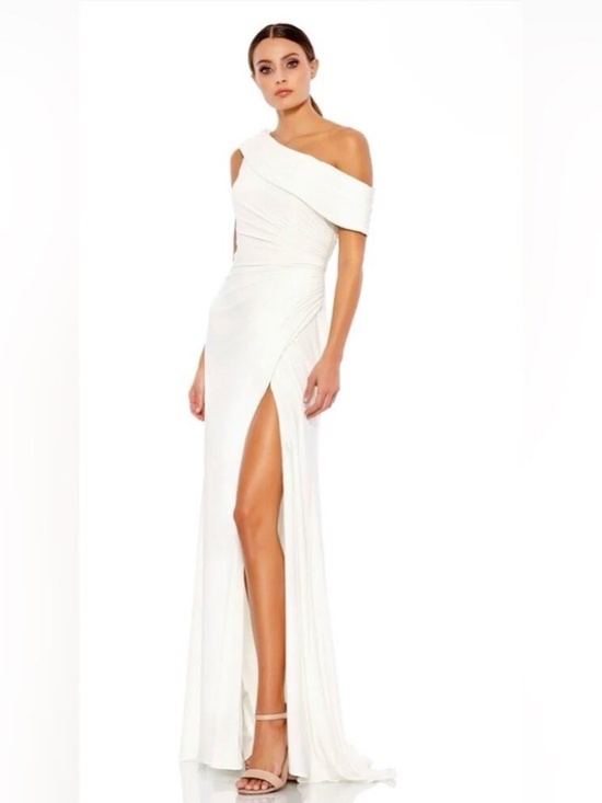 Mac Duggal Dresses & Skirts - NWT Ieena for Mac Duggal 26517 Foldover off-the-shoulder jersey gown size 8